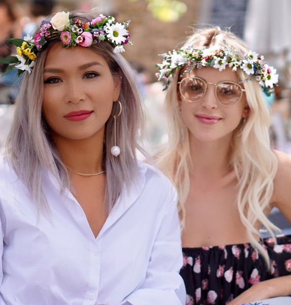 Fresh Flower Crowns Los Angeles, flower crown bar LA